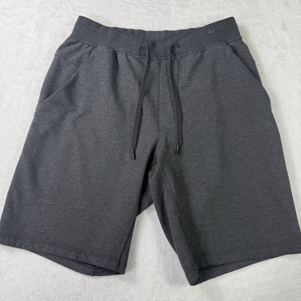 Lululemon Mens City Sweat Shorts Black Size Medium Athletic Gym Loungewear